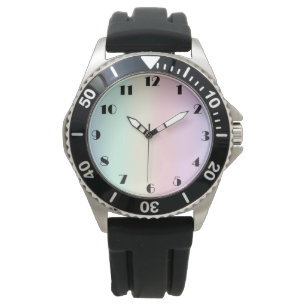 Modern colourful gradient Watercolor Rainbow Watch