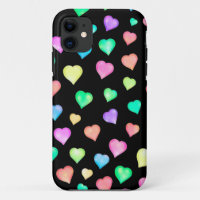 Modern Colourful Heart Pattern