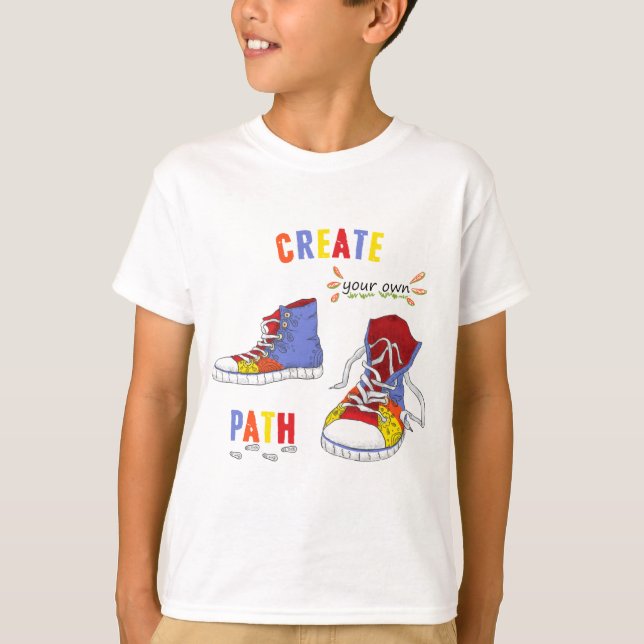 Modern colourful hipster sneakers (Front)