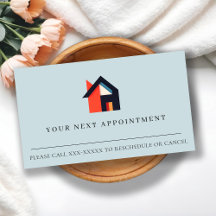 Modern Colourful House Blue Red Orange Appointment