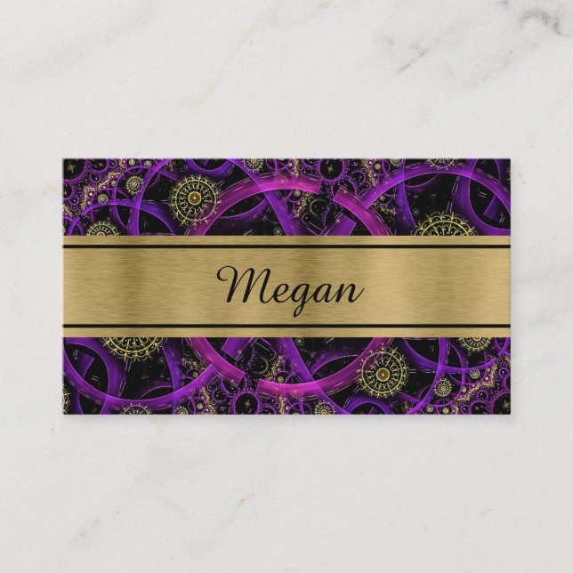 Modern Colourful Industrial Business Card (Front)