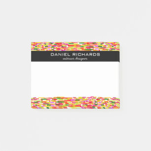 Modern Colourful Interior Designer Branding Post-it Notes