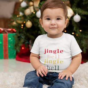 Modern Colourful Jingle Bell Jingle Bell Toddler T-Shirt