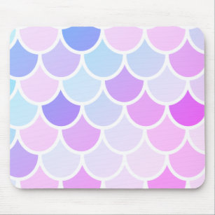Modern Colourful Lovely Mermaid Seamless Pattern Mouse Mat