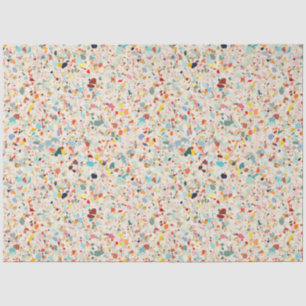 Modern Colourful Pastel Terrazzo Pattern Tissue Paper