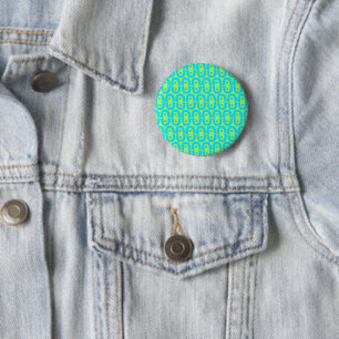 modern colourful pattern 6 cm round badge