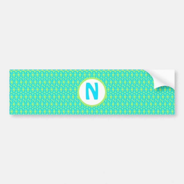 modern colourful pattern bumper sticker (Front)