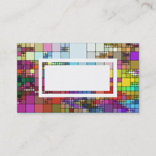 modern colourful pattern business card template