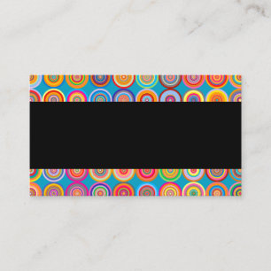 modern colourful pattern business card template