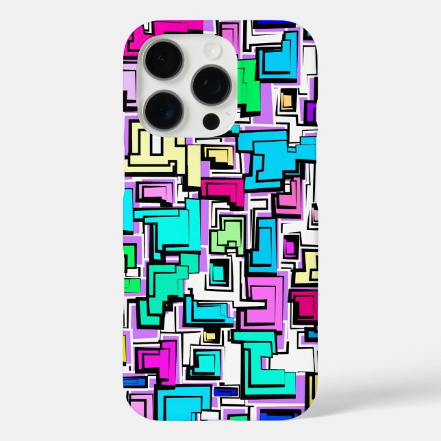 Modern Colourful Pattern Design Case-Mate iPhone Case (Back)