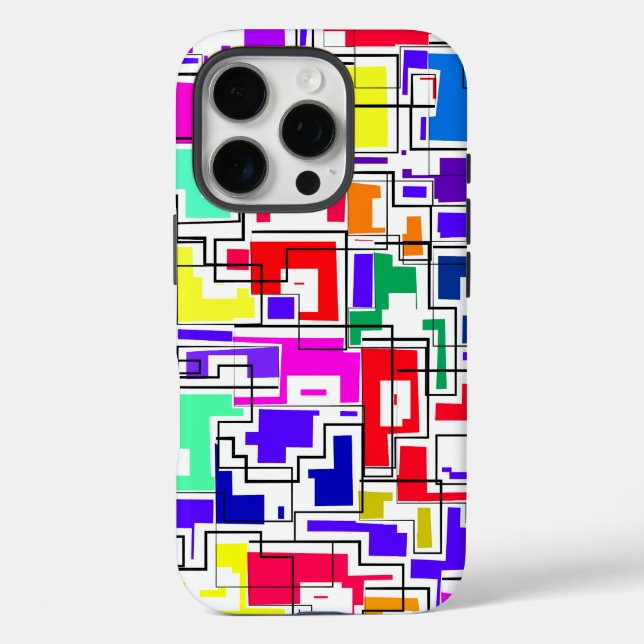 Modern Colourful Pattern Design Case-Mate iPhone Case (Back)