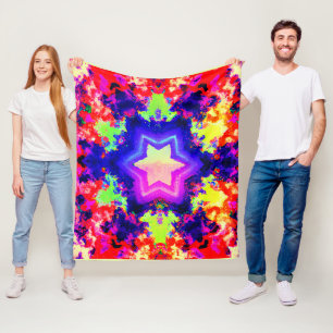 Modern Colourful Pattern Design Fleece Blanket