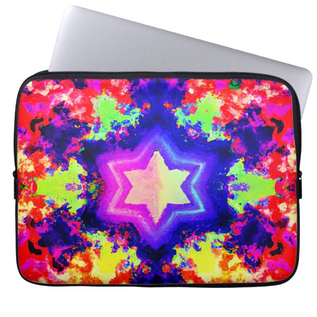 Modern Colourful Pattern Design Laptop Sleeve (Front)