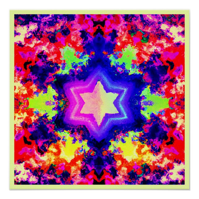 Modern Colourful Pattern Design Poster (Front)