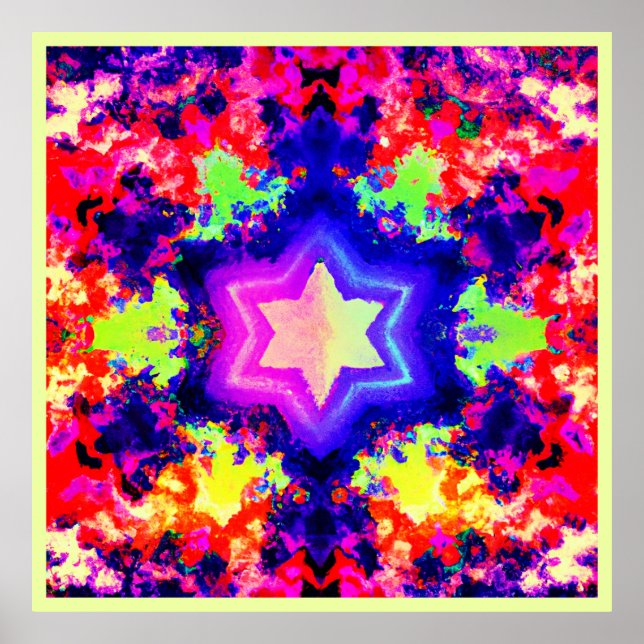 Modern Colourful Pattern Design Poster (Front)