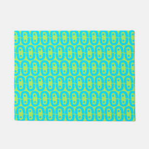 modern colourful pattern doormat
