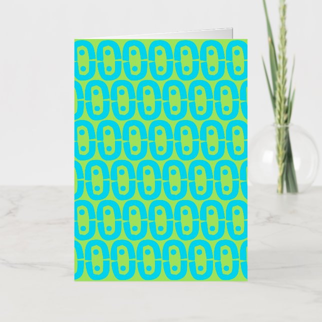 modern colourful pattern foil greeting card (Front)