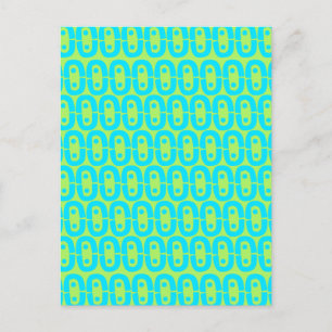 modern colourful pattern holiday postcard