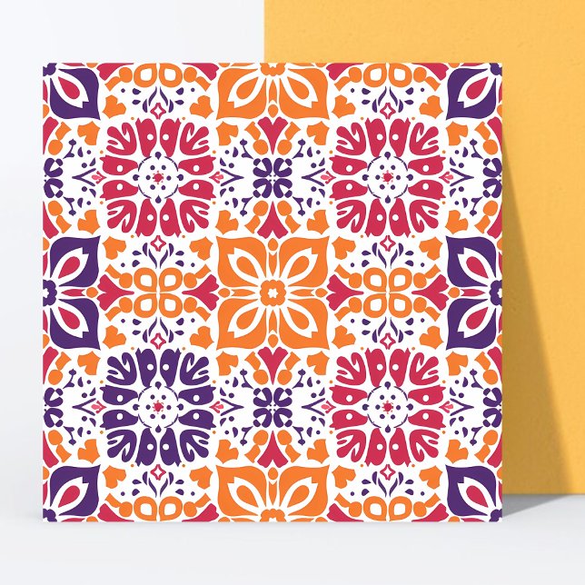 Modern Colourful Pattern Home Decor Floral Tile (Creator Uploaded)