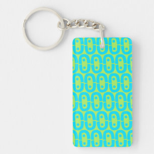 modern colourful pattern key ring