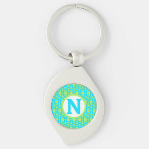 modern colourful pattern key ring