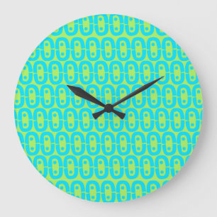 modern colourful pattern large clock