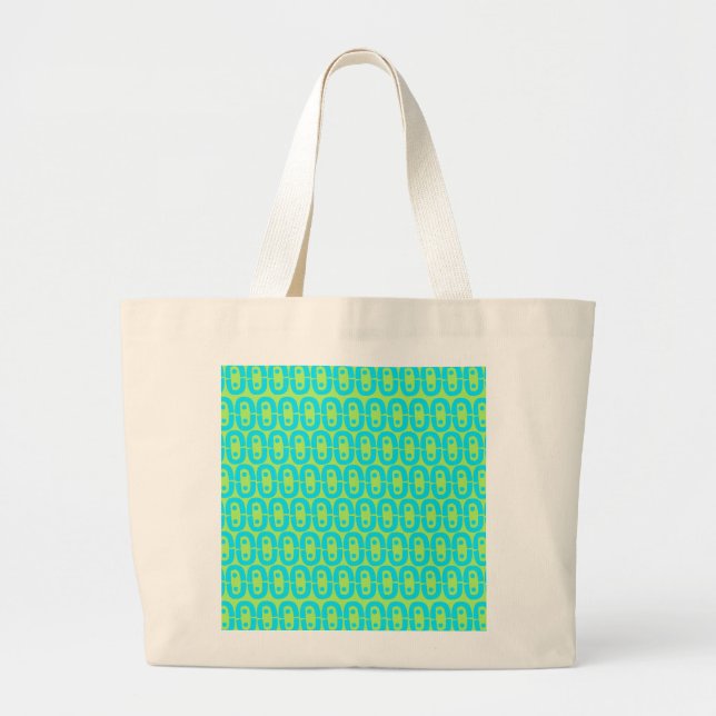 modern colourful pattern large tote bag (Front)