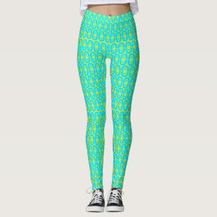modern colourful pattern leggings