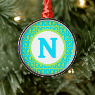 modern colourful pattern metal tree decoration