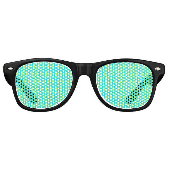 modern colourful pattern retro sunglasses (Front)