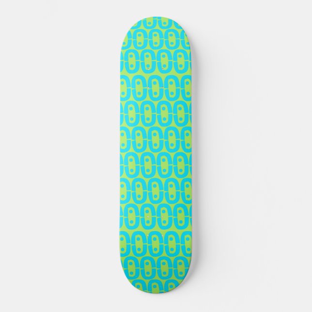 modern colourful pattern skateboard (Front)