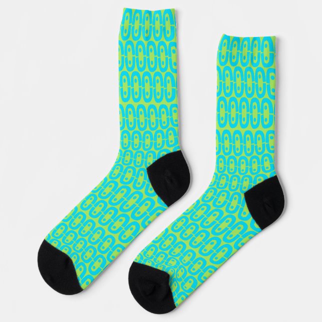 modern colourful pattern socks (Left)