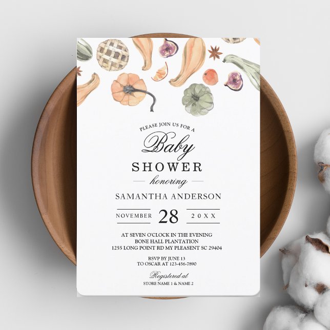 Modern Colourful Pumpkin Autumn  Invitation (Creator Uploaded)