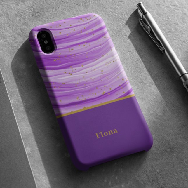 Modern Colourful Purple  Case-Mate iPhone Case (Creator Uploaded)