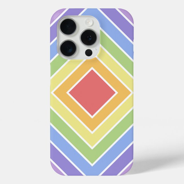 Modern Colourful Rainbow Colours Pattern Case-Mate iPhone Case (Back)