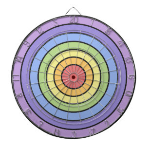 Modern Colourful Rainbow Colours Pattern Dartboard