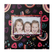 Modern Colourful Rainbow Custom Photo