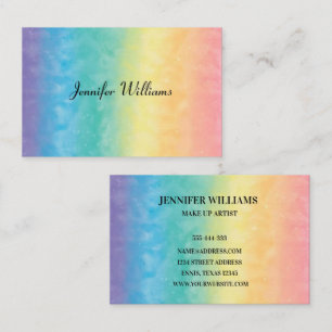 Modern Colourful Rainbow Elegant Business Business Card