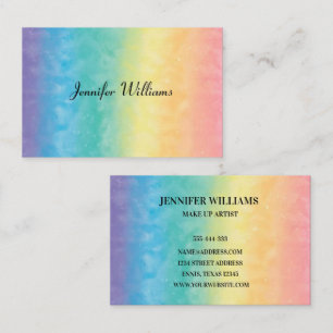 Modern Colourful Rainbow Elegant Business Card