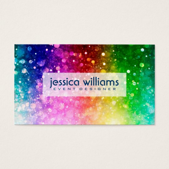 Custom Glitter Business Cards Zazzle.co.uk
