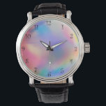 Modern Colourful rainbow Gradient galaxy Ocean gir Watch<br><div class="desc">Modern Colourful rainbow Gradient galaxy Ocean girly</div>