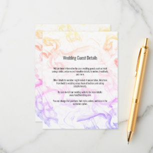 Modern Colourful Rainbow Mist Wedding Template