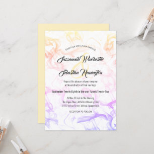 Modern Colourful Rainbow Mist Wedding Template