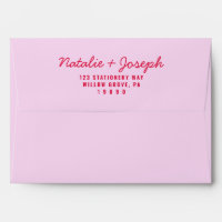 Modern Colourful Retro Bright Calligraphy Wedding