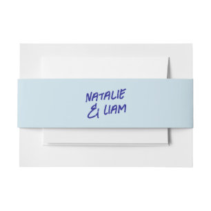 Modern Colourful Retro Grunge Funky Wedding  Invitation Belly Band