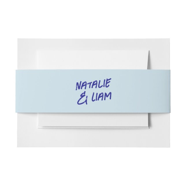 Modern Colourful Retro Grunge Funky Wedding  Invitation Belly Band (Front Example)