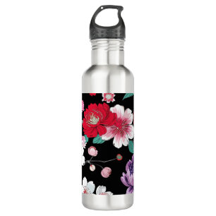 Modern Colourful Sakura Flower Japan Birthday part 710 Ml Water Bottle