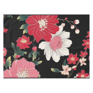 Modern Colourful Sakura Flower Japan Birthday part Tablecloth