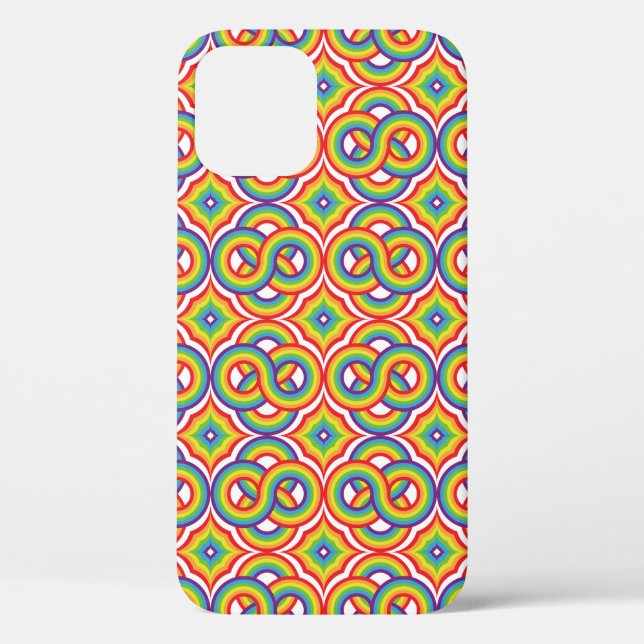 Modern Colourful Simple Batik Motifs Case-Mate iPhone Case (Back)