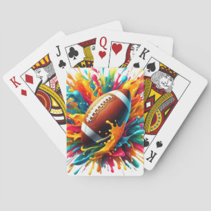 Modern Colourful Splash Game Ball Sports Playing Cards